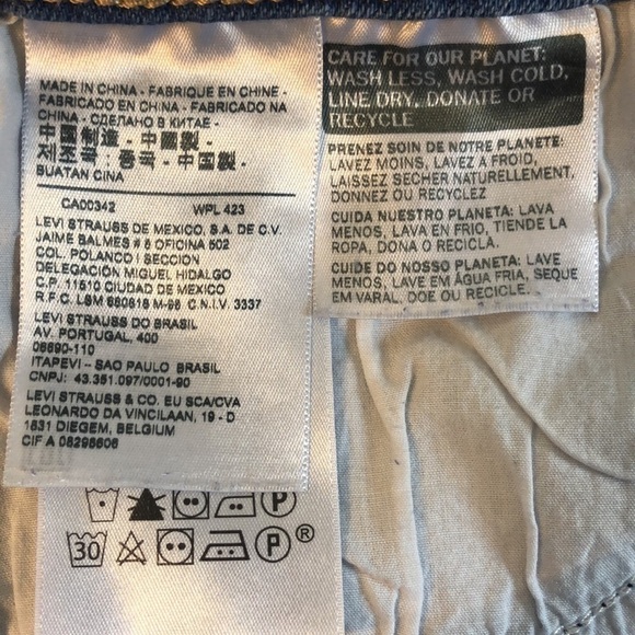 LEVI'S 721 High Rise Skinny Distressed Raw Hem Jeans Size 31 - Picture 11 of 13